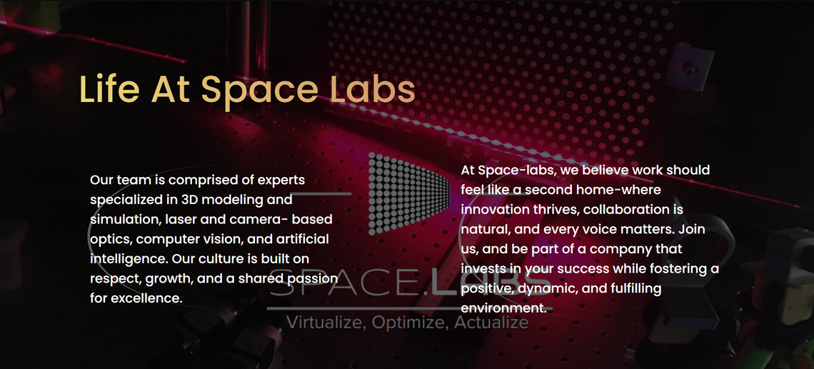 Life at Space Labs section