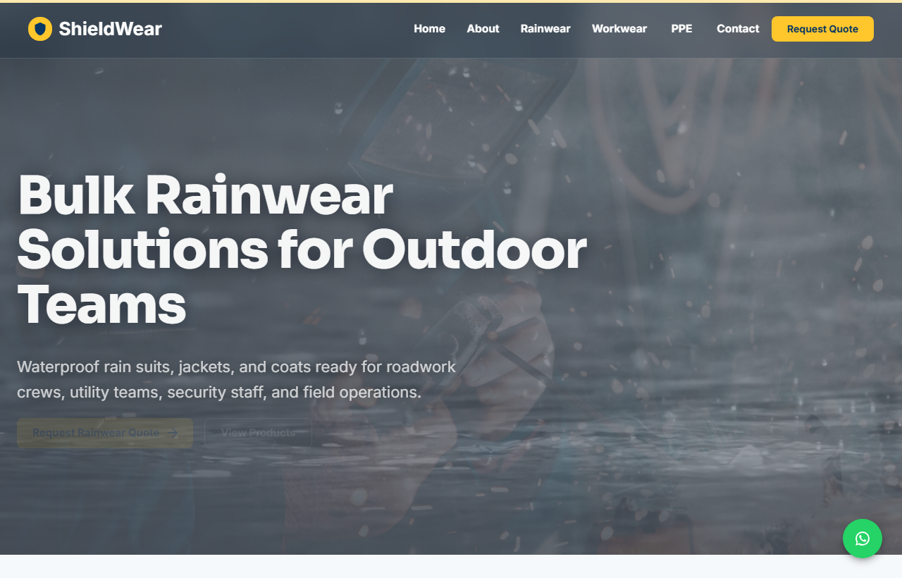 ShieldWear website